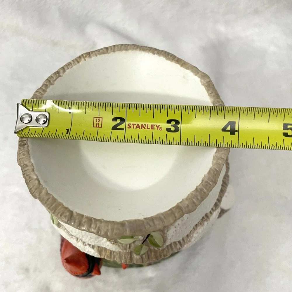 Yankee Tea Light Red‎ Cardinals Votive / Candle holder Winter Cardinals Vintage